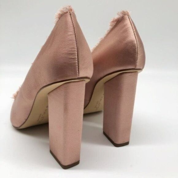 HALSTON HERITAGE Keni Fringe Pink Satin Pump  - Picture 8 of 8